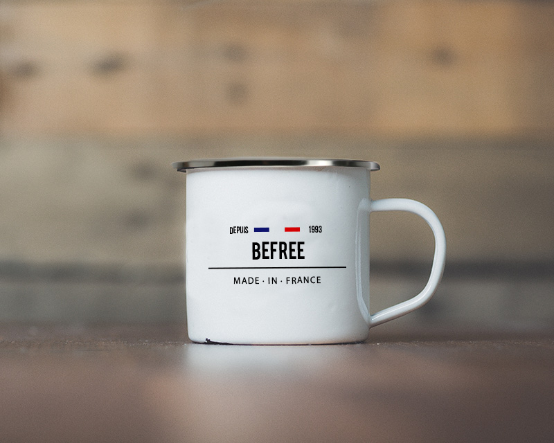 Tasse en émail personnalisée - French Touch