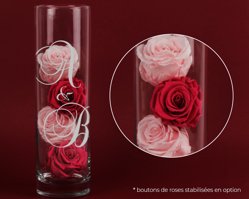 Vase Couple Initiales