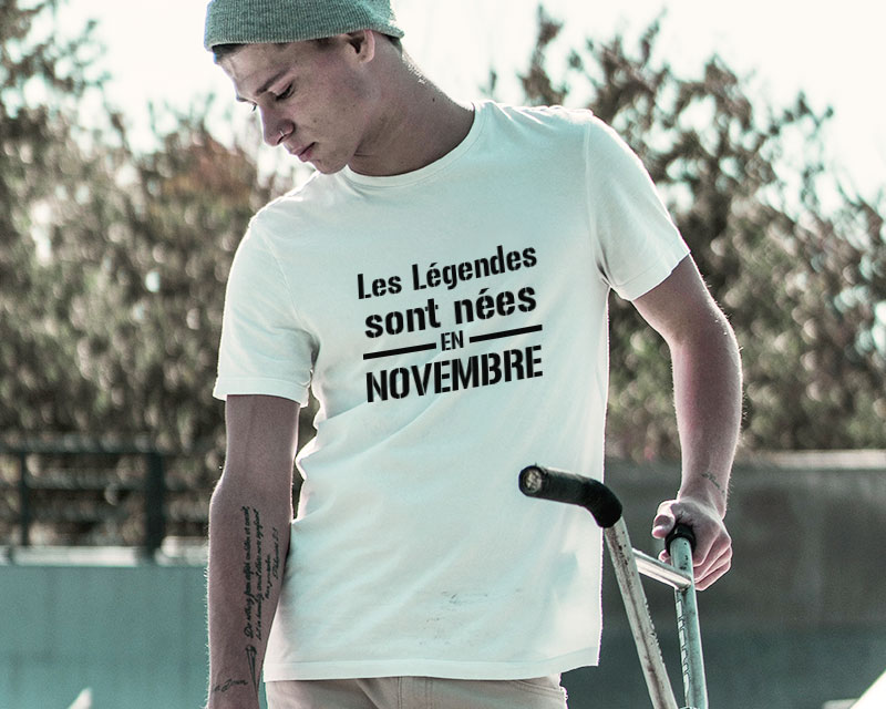 T-shirt blanc Homme Les légendes