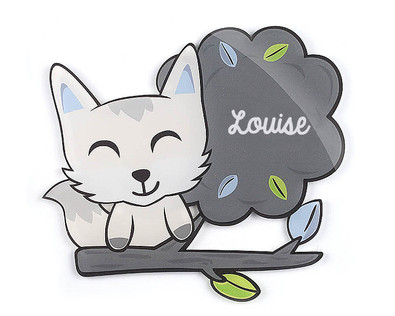 Plaque décorative Personnalisable - Renard