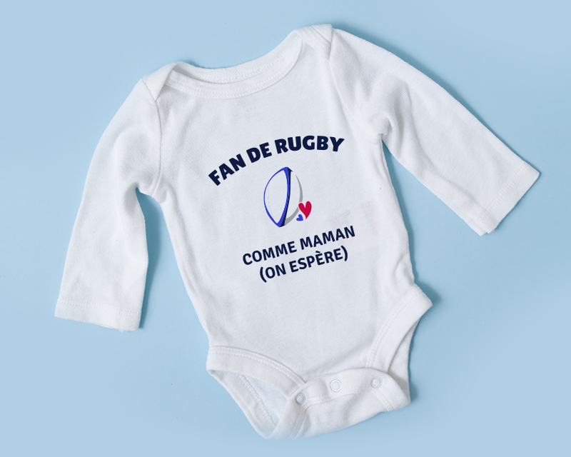 Body bébé personnalisable - Rugby