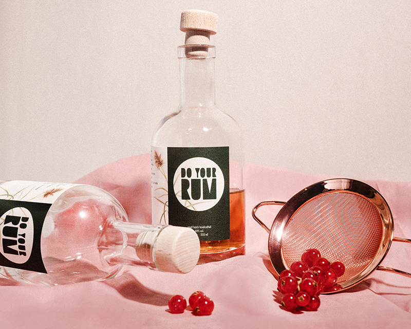Kit de fabrication de rhum arrangé et son verre personnalisé