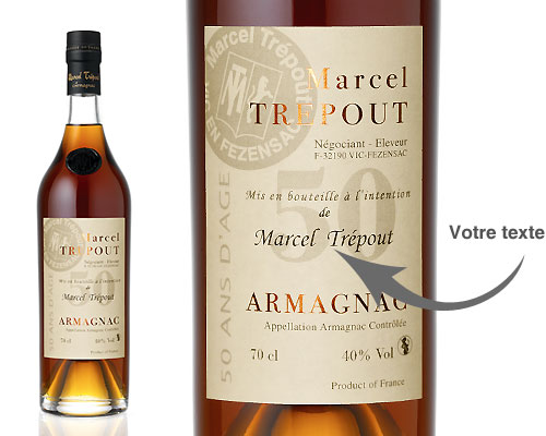 L'Armagnac 50 ans d'âge personnalisé