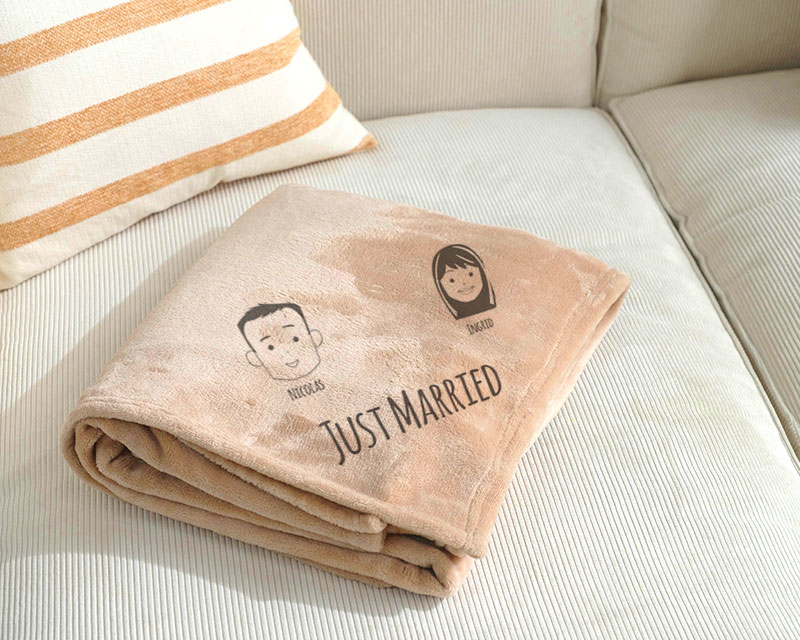 Maxi plaid doux personnalisable - Family Circus