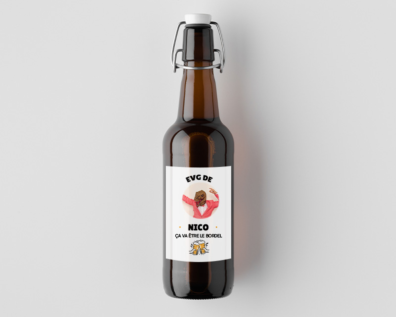 Bouteille de bière bio personnalisable - EVG