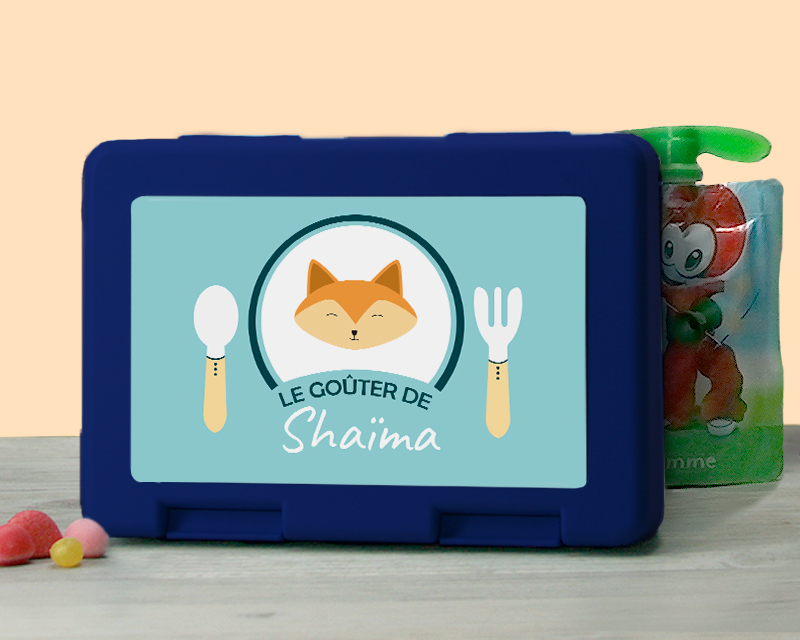 Boîte à goûter Personnalisable - Petit Renard