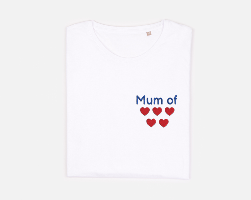 T-shirt femme brodé personnalisé - Mum Of