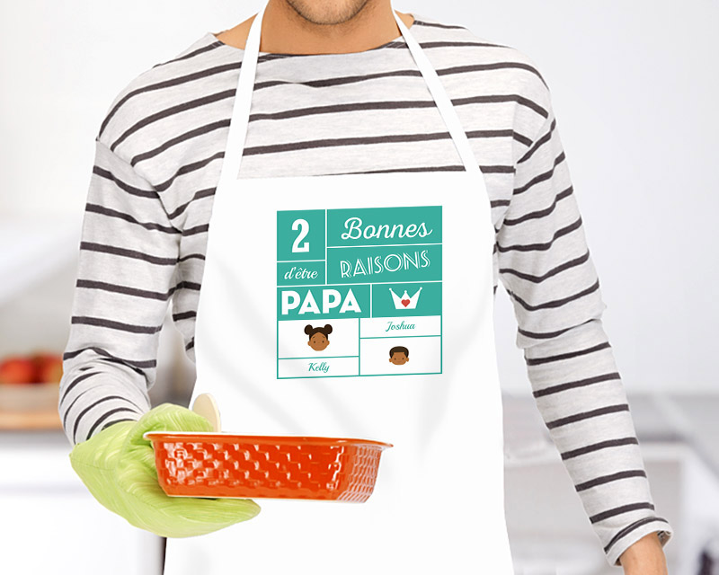Tablier Les bonnes raisons d'être Papa Family Circus