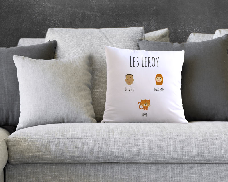 Coussin personnalisé - Family Circus