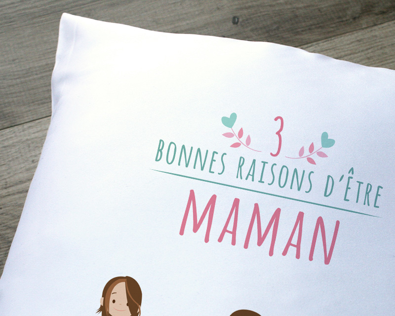 Coussin personnalisé - Les bonnes raisons d'être - Family Circus
