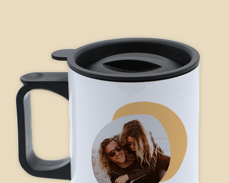 Mug isotherme personnalisé - Photo et message