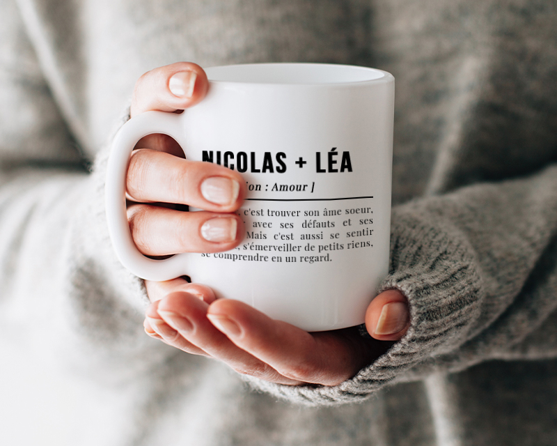 Mug Définition avec photo - Amour