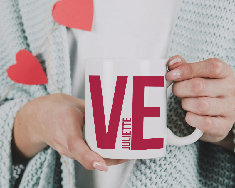 Lot de 2 mugs personnalisés - Love