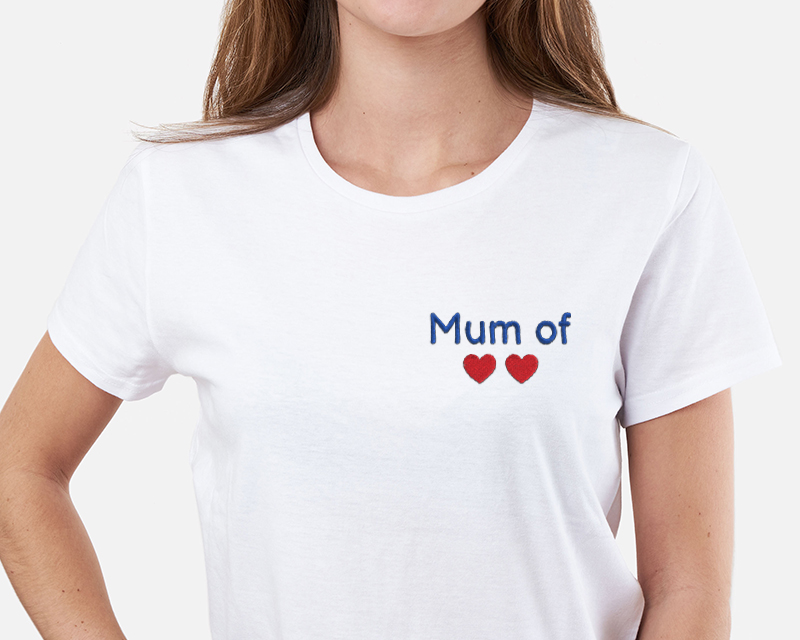 T-shirt femme brodé personnalisé - Mum Of