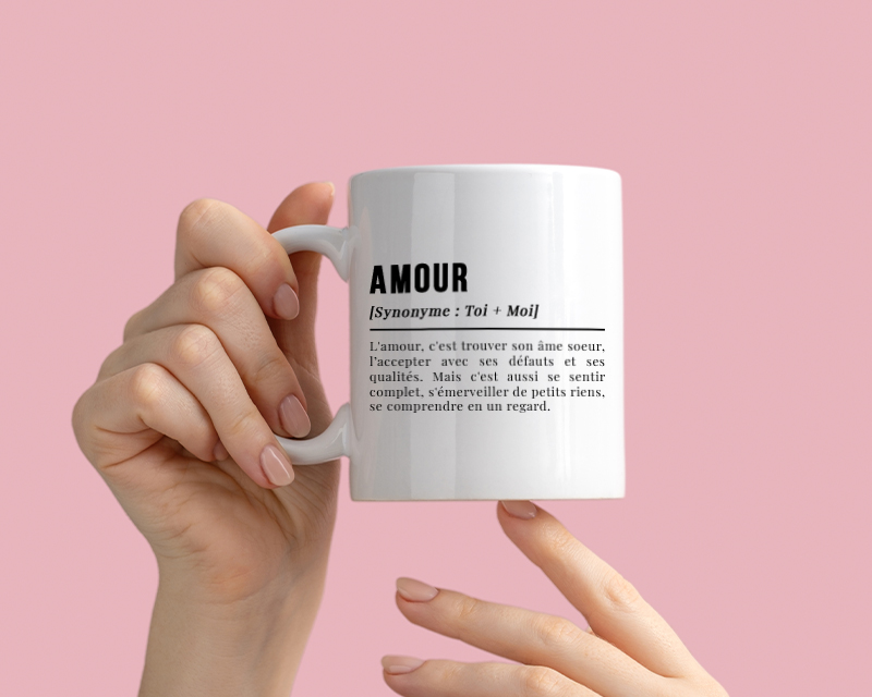 Mug Définition avec photo - Amour