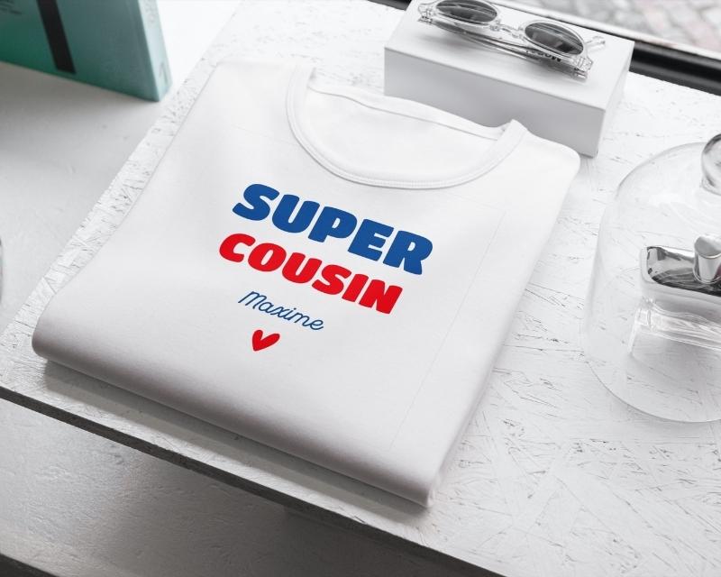 T-shirt homme personnalisé - Super Cousin