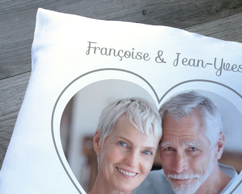 Coussin personnalisé photo - Coeur Photo