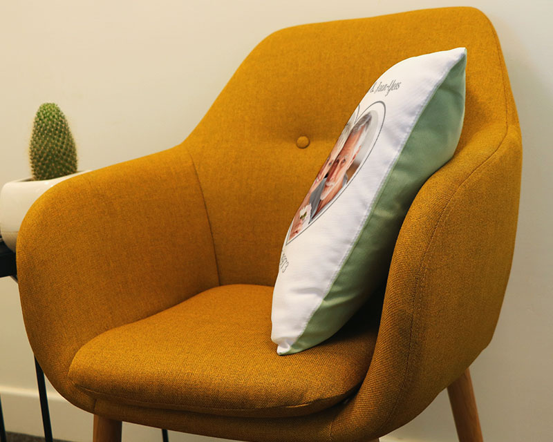 Coussin personnalisé photo - Coeur Photo