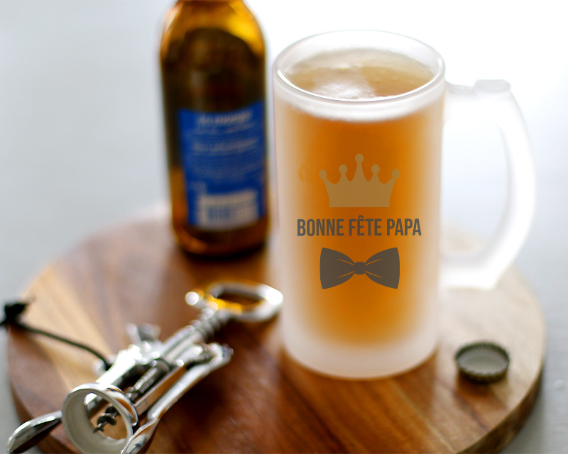 Chope de bière personnalisée - Papa Royal