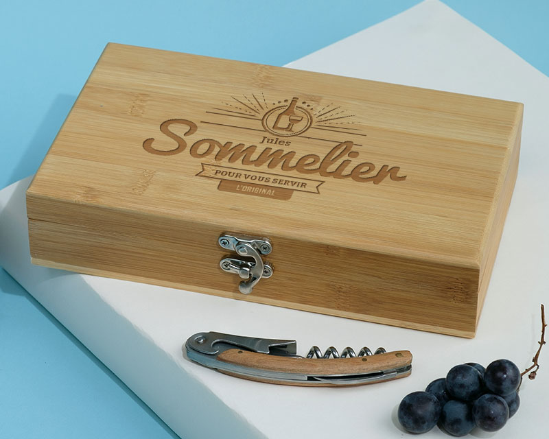 Coffret Sommelier accessoires Vin Enseigne