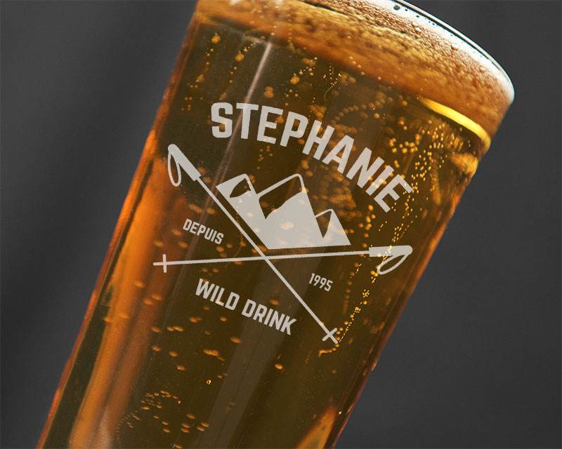 Verre à bière personnalisé - Wild Drink