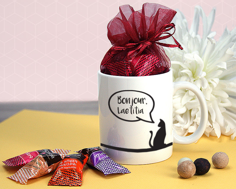 Mug Mon petit chat et ses chocolats Monbana