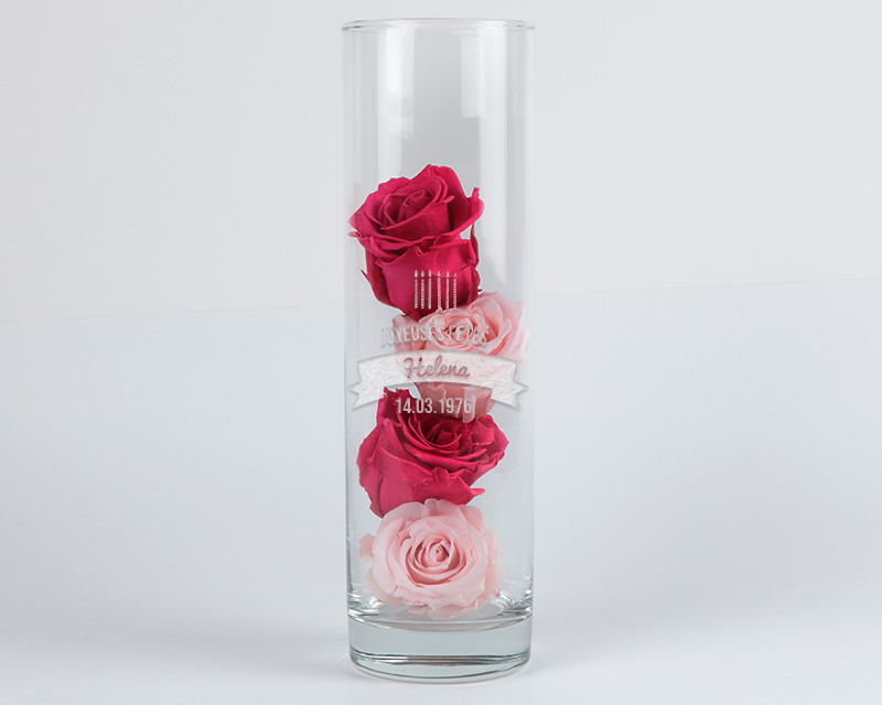Vase Personnalisable Gravé - Collection bougies d'anniversaire