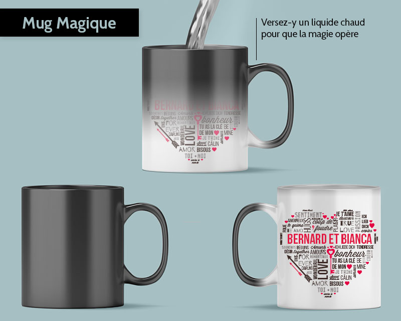 Mug personnalisé - Mots d'Amour