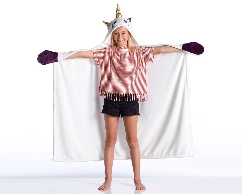 Plaid licorne personnalisé pour enfant