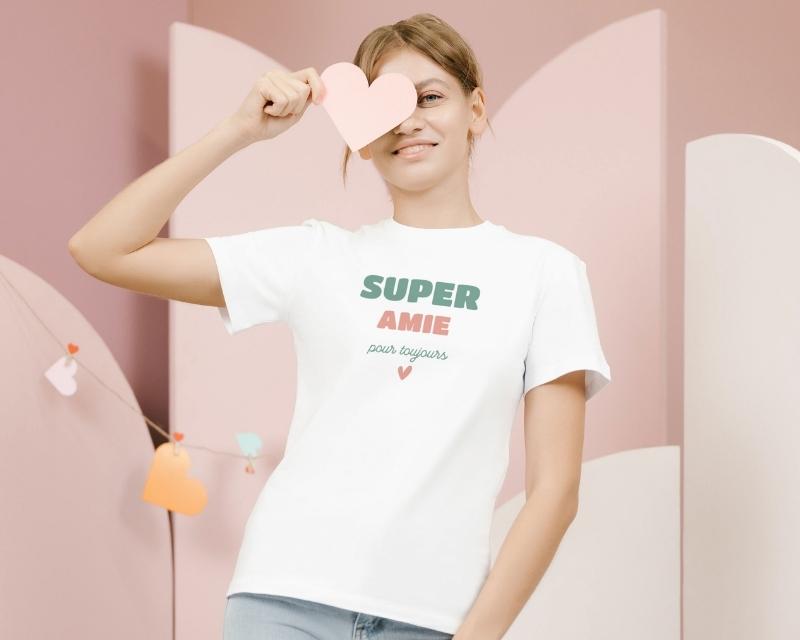 T-shirt femme personnalisé - Super Amie