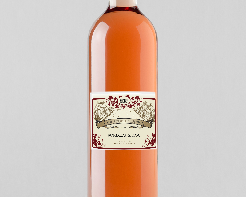Bouteille de vin rosé Bordeaux AOC - Classique