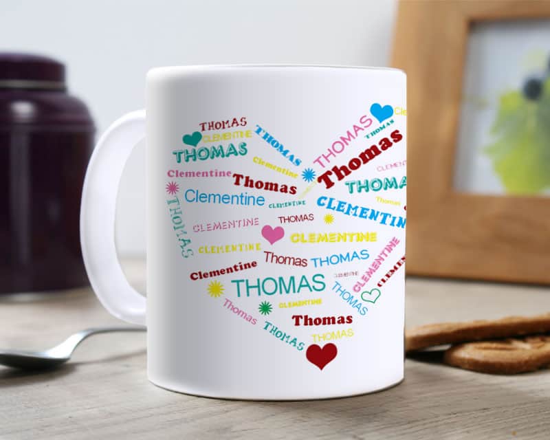 Mug personnalisé - Coeur Elle et Lui