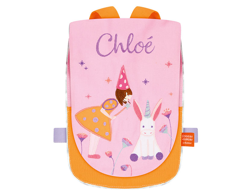Sac à dos brodé Fée licorne
