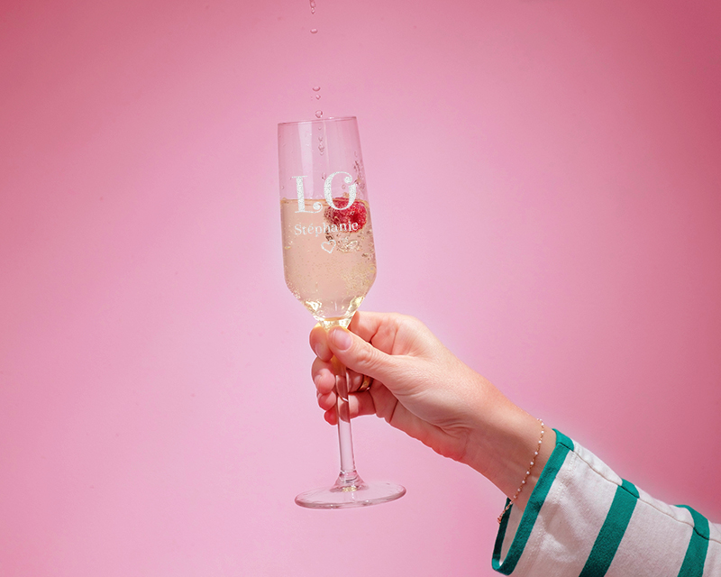 Lot de 2 Flûtes à Champagne Personnalisables - Love