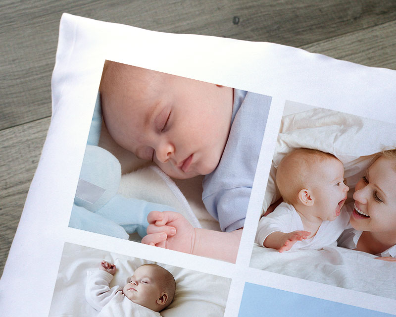 Coussin personnalisé photo - Message en 3 photos