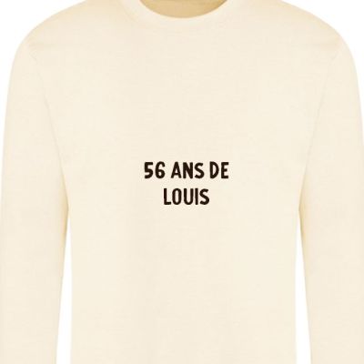 Sweat personnalisable homme 56 ans