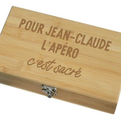 Coffret sommelier 5 accessoires personnalisé pour un Jean-Claude