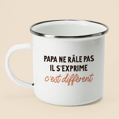 Mug personnalisé émaillé - Message