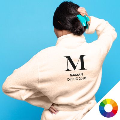 Peignoir personnalisé - Monogramme