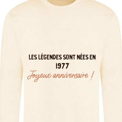 Sweat message générique année 1977