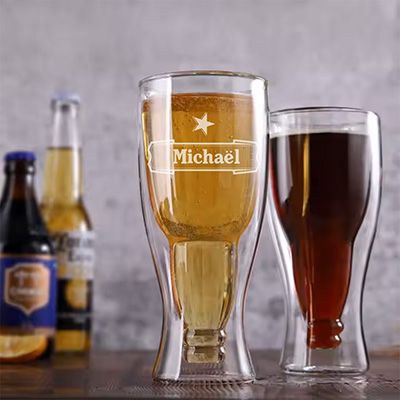 Verre à bière bouteille personnalisé - Prénom
