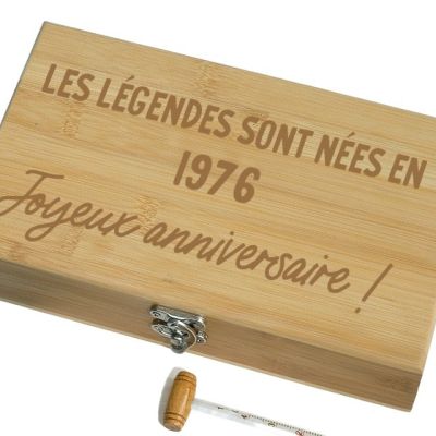 Coffret sommelier 5 accessoires message générique année 1976