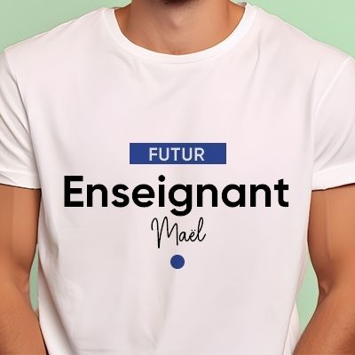 Tee shirt personnalisé homme - Futur enseignant