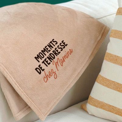 Plaid personnalisé - Message couleur