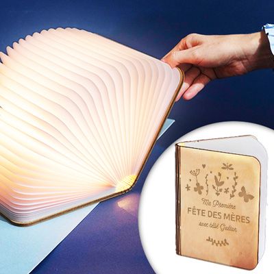 Lampe livre lumineux personnalisé - Première Fête des Mères