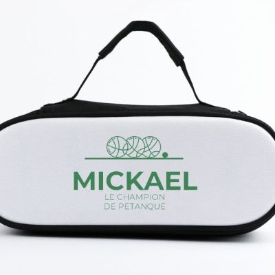 Sacoche de pétanque personnalisée pour un Mickael