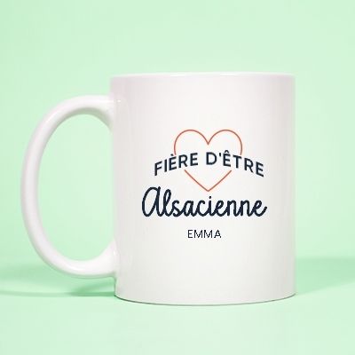 Mug personnalisé - Fière d'être Alsacienne