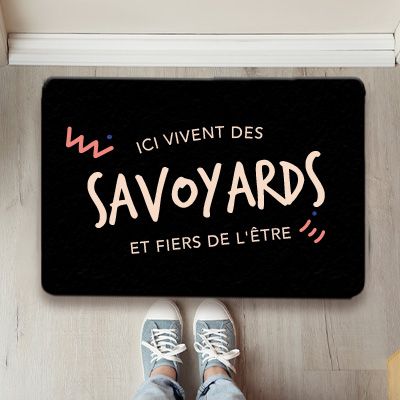 Paillasson personnalisé - Ici vivent des Savoyards