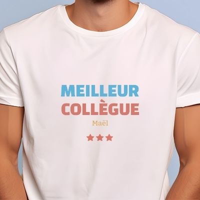 Tee shirt personnalisé homme - Meilleur Collègue