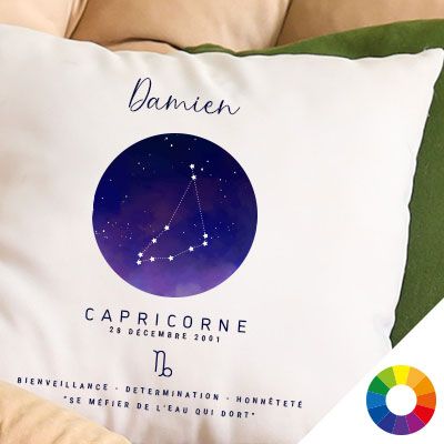 Coussin personnalisé Constellation - Capricorne